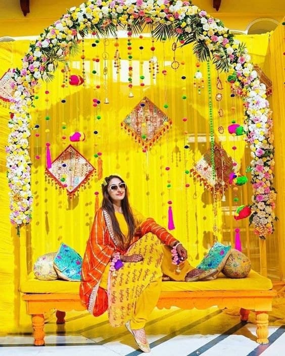 Haldi · Couple Seating photo 2