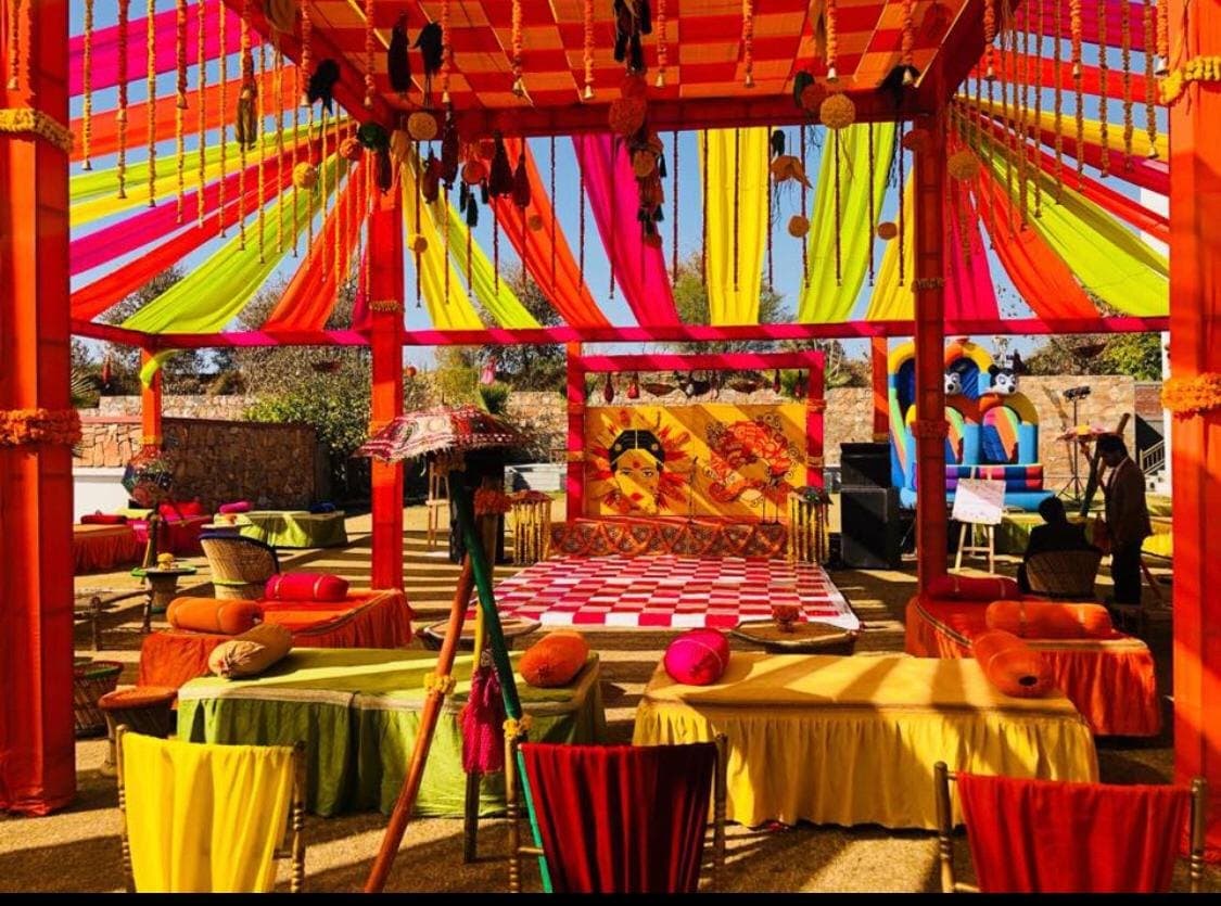Mehendi · Guest Seating & Gazebos photo 4